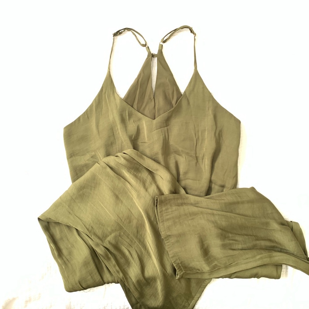 Xhilaration olive satin jumper